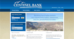 Desktop Screenshot of centinelbank.com